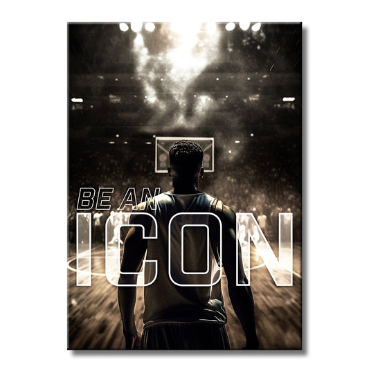 TrophySmack Basketball - Icon Series Metal Wall Art