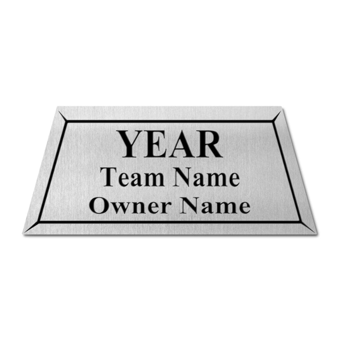 TrophySmack Ring Case Engraved Plate