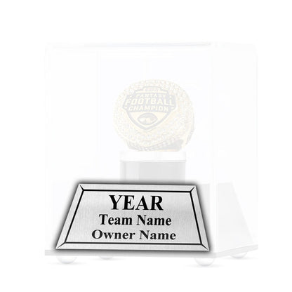 TrophySmack Ring Case Engraved Plate